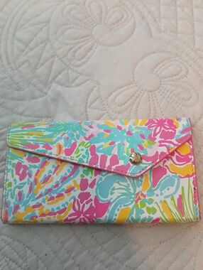 Colorful Tropical Print Eye Glass Case - Pink, Aqua, Yellow